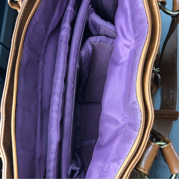 Kelly Moore Brown Tan Large Camera Bag Shoulder Tote, Briefcase, Commute - Picture 8 of 15